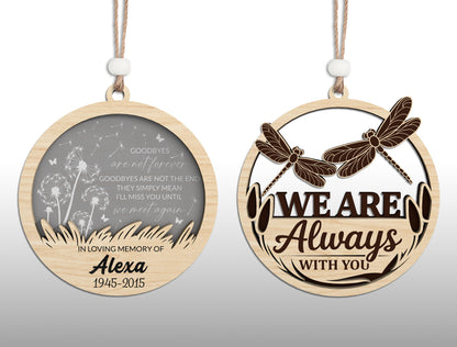 Personalized Memorial Ornament SVG Bundle Laser Cut File for Glowforge and xTool