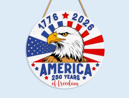 America 250 Round Sign SVG Bundle for Glowforge and xTool