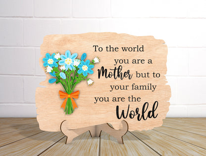 Mother Flower Quote Sign SVG Bundle A Mother Is Like for Glowforge