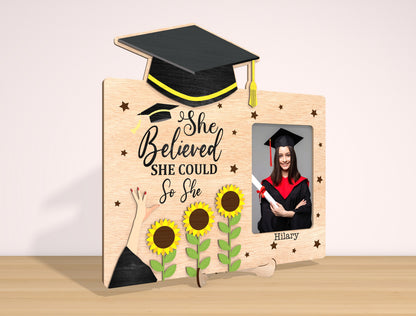 Graduation Photo Frame SVG Laser Cut File for LightBurn and Glowforge
