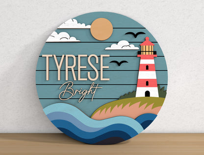 Personalized Nursery Sign SVG Bundle for xTool Glowforge