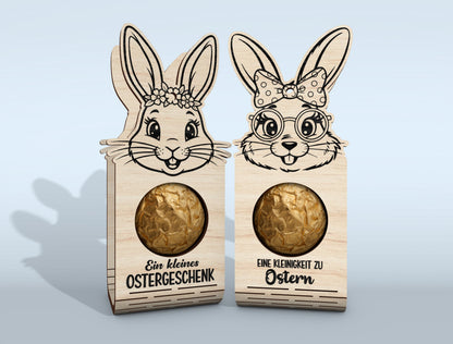 Easter Bunny Chocolate Holder SVG Bundle 18 Designs for Glowforge