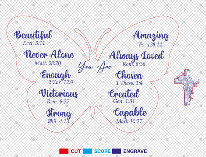 Butterfly Mom Sunflower Quote Sign SVG Bundle for LightBurn and xTool