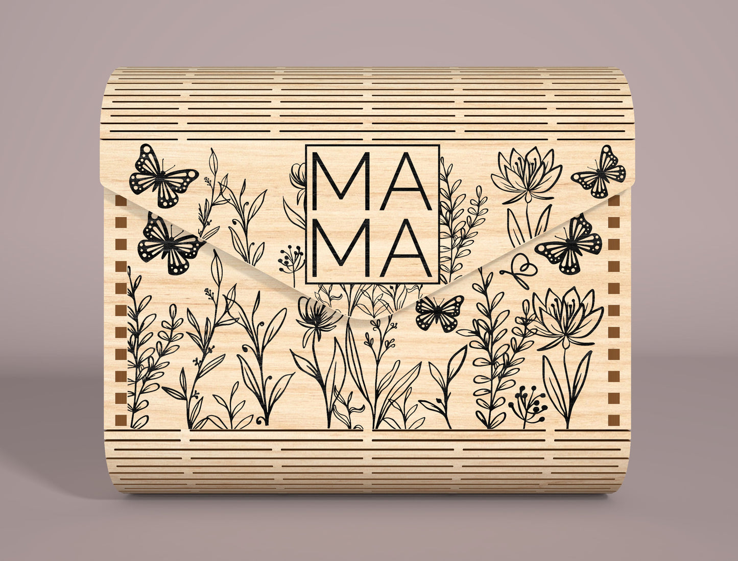 Mom Clutch Bag SVG Personalized Envelope Pouch for Glowforge