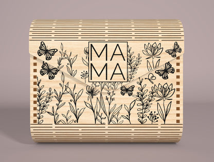 Mom Clutch Bag SVG Personalized Envelope Pouch for Glowforge
