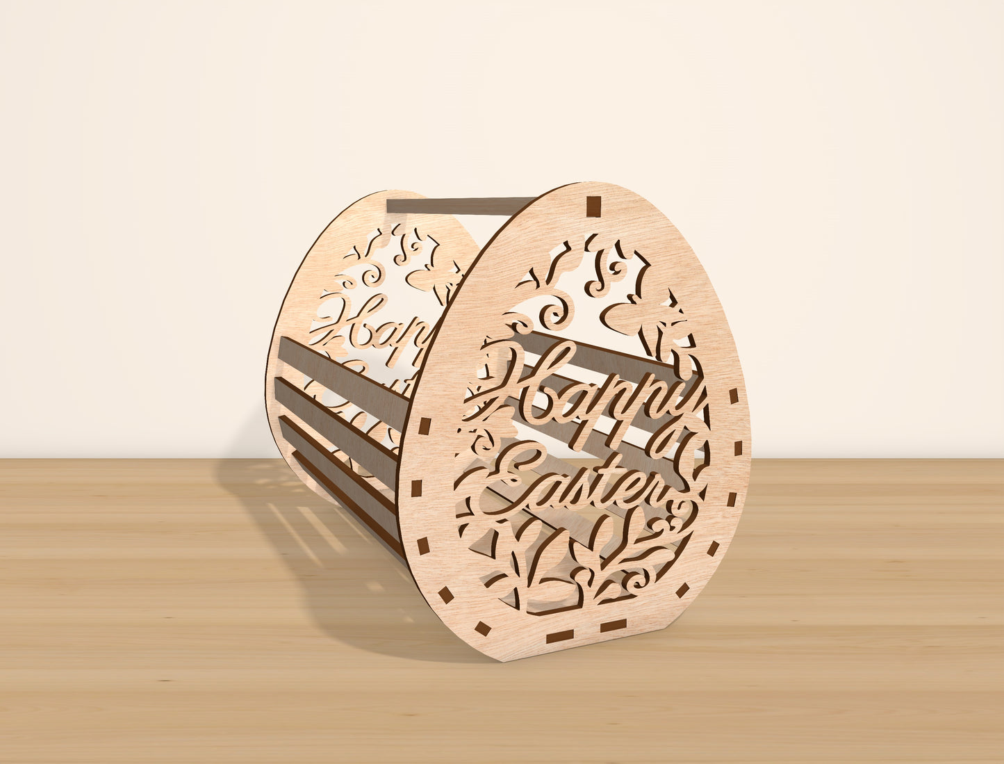 Easter Egg Basket Holder SVG Bundle Wooden Candy for Glowforge and xTool