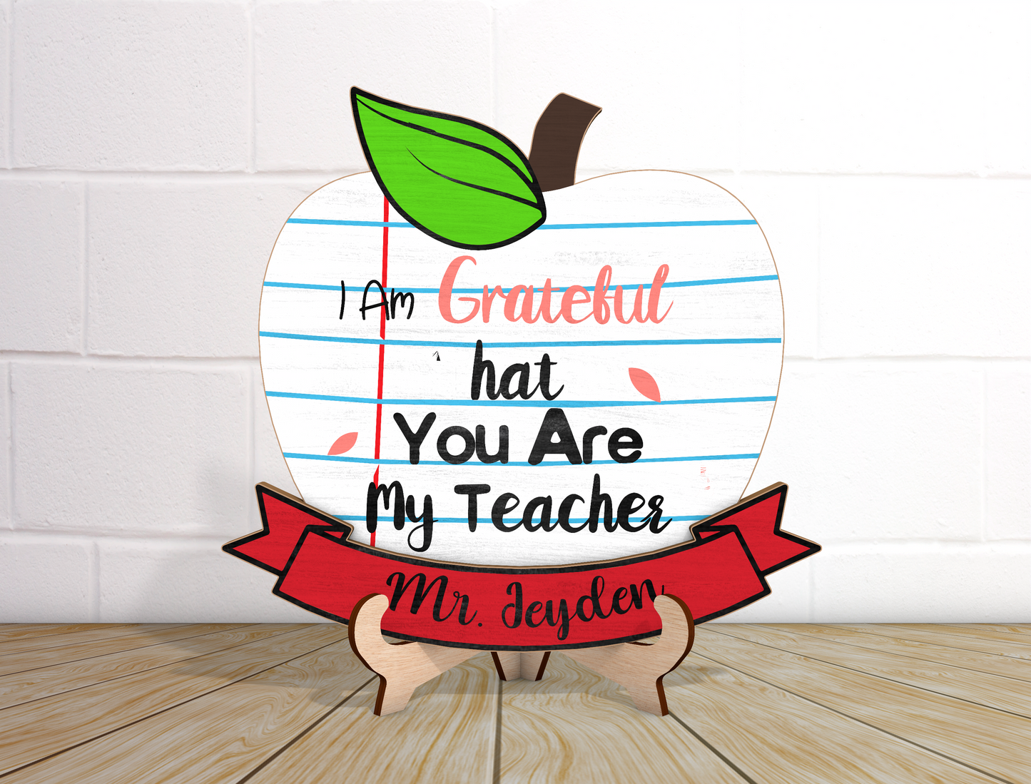 Personalized Teacher Tabletop Sign SVG Bundle Laser Cut File for Glowforge and LightBurn