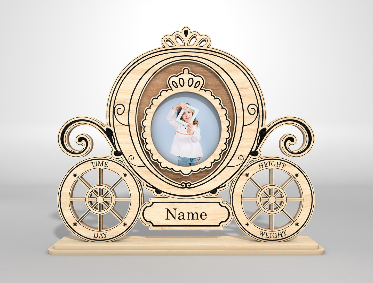 Personalized Family Photo Frame SVG Bundle for Glowforge and xTool