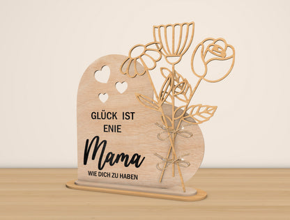Mama Flower Plaque SVG Bundle 15 Flowers for Glowforge and xTool