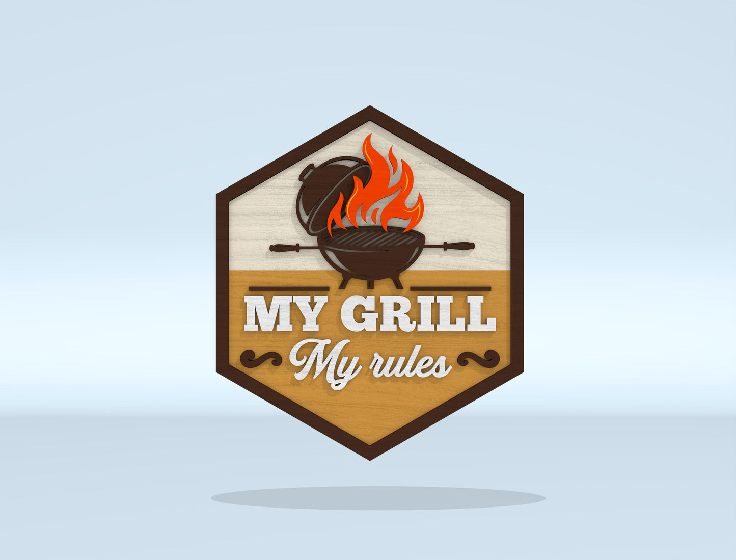 BBQ Grill Sign Bundle SVG Laser Cut File for xTool and Glowforge