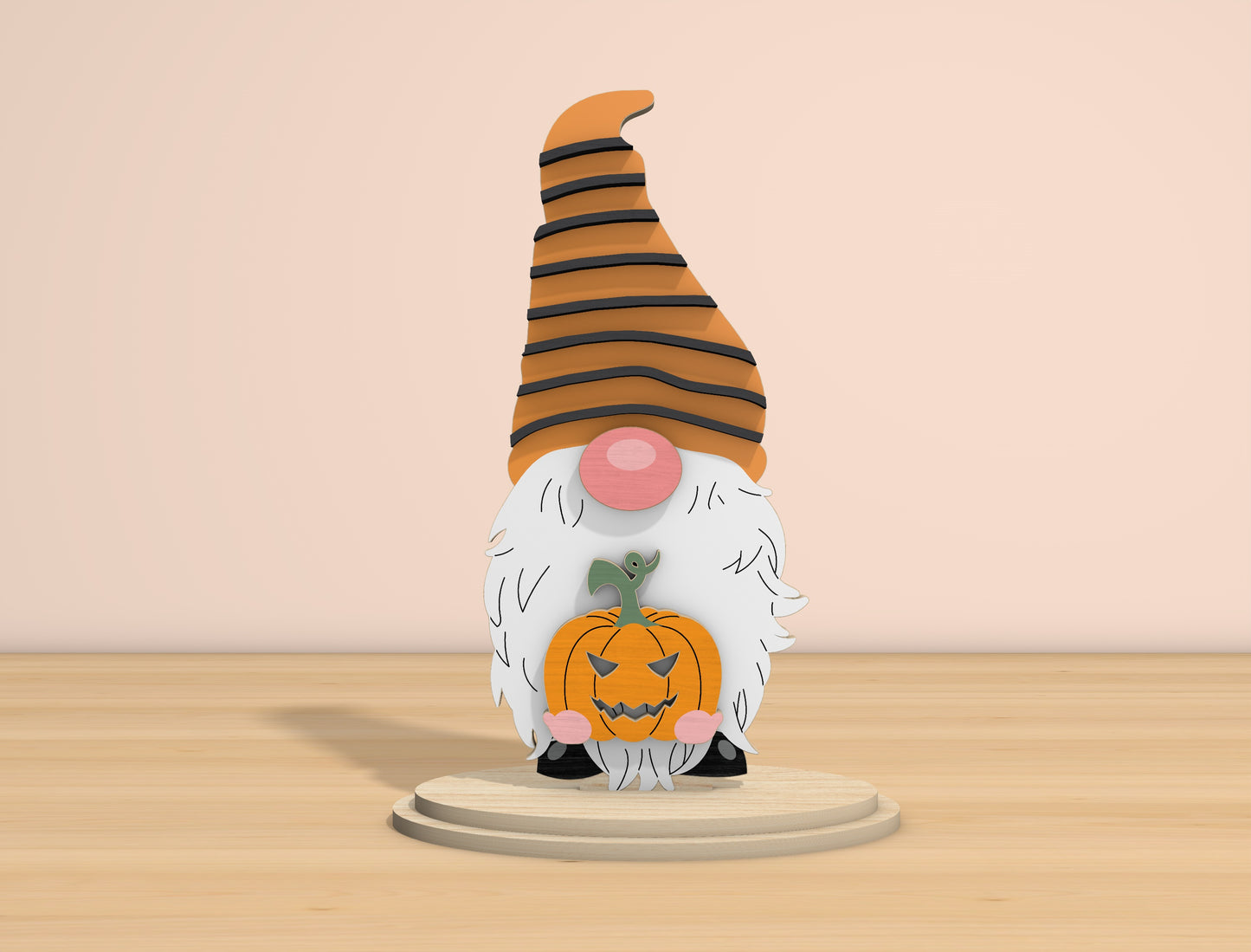 Halloween Pumpkin Gnome SVG Bundle Laser Cut File | 6 Cute Gnome Designs | Spooky Tabletop Decor | Glowforge, xTool, LightBurn, etc.