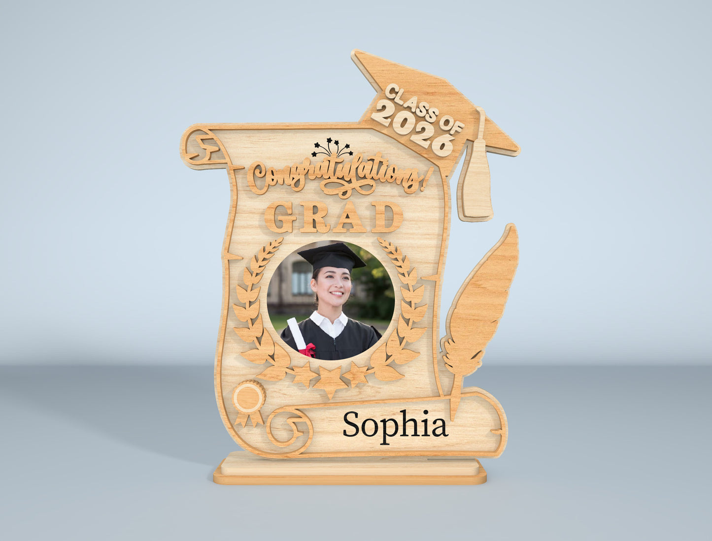 Graduation Photo Frame SVG Bundle Laser Cut File for Glowforge and xTool