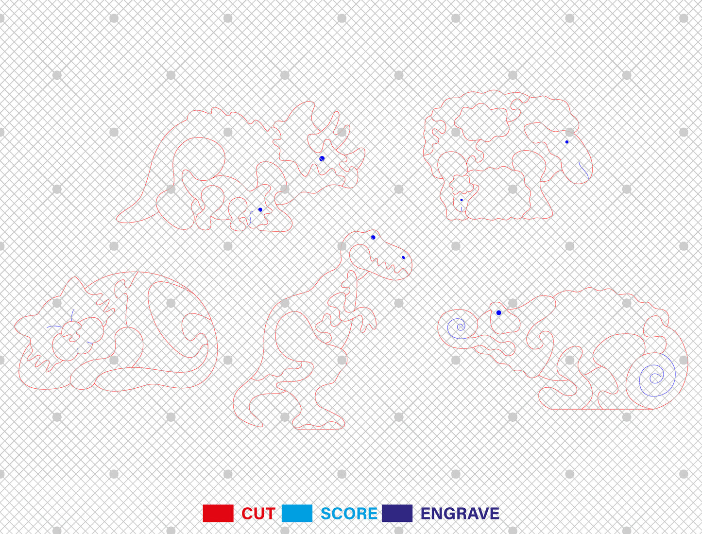 Animal Puzzle SVG Bundle Laser Cut File for Glowforge and LightBurn