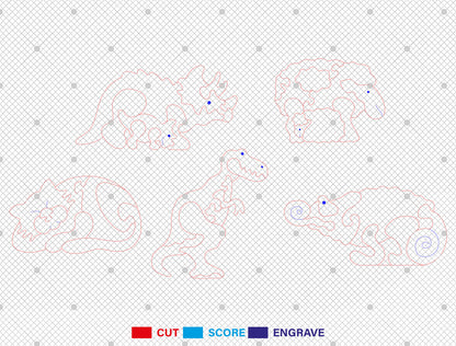 Animal Puzzle SVG Bundle Laser Cut File for Glowforge and LightBurn