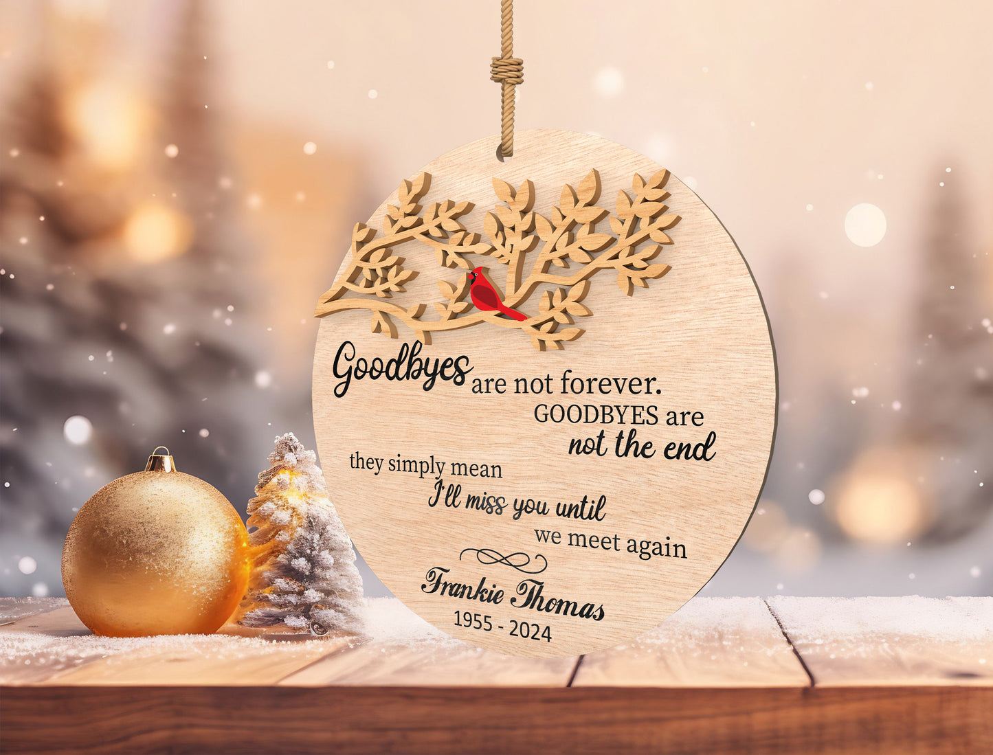 Cardinal Memorial Ornament SVG Bundle for xTool and Glowforge