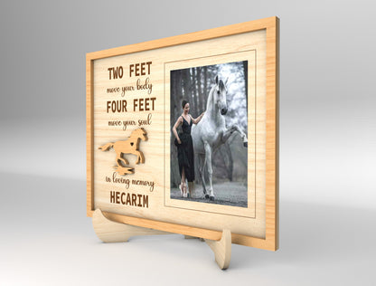 Horse Memorial Tabletop Frame SVG Photo Frame Laser Cut File for LightBurn and xTool