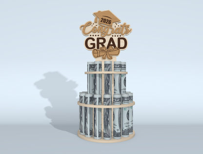 Graduation Money Cake SVG Bundle Laser Cut File for Glowforge and LightBurn