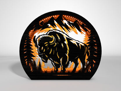 Wildlife Round Lantern SVG Bundle Laser Cut File for Glowforge and LightBurn