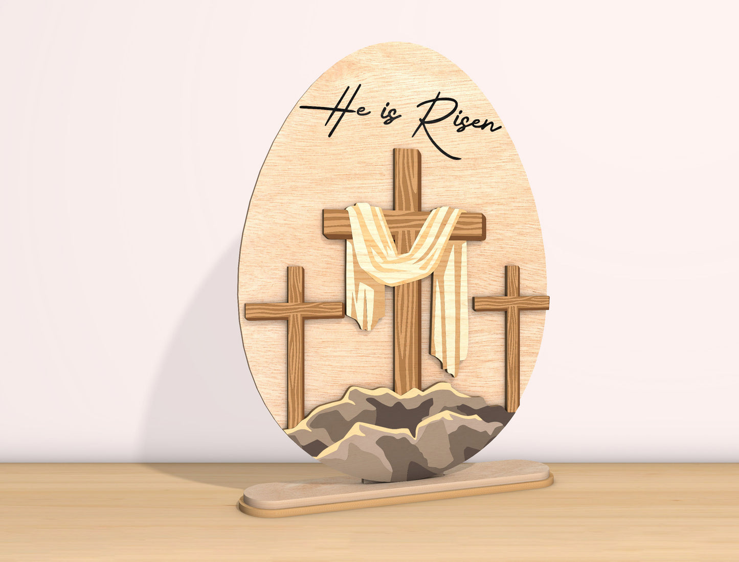 He Is Risen SVG Bundle Christian Cross Matthew Easter for LightBurn and xTool