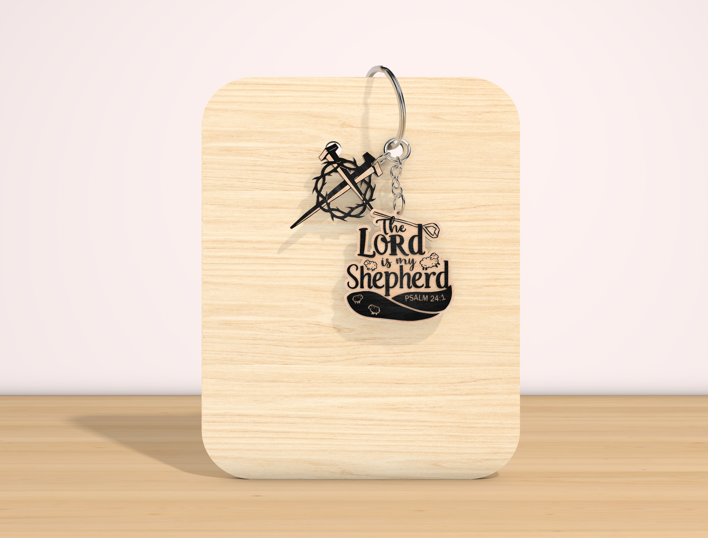 Christian Bible Verse Keychain SVG Inspirational Faith for Glowforge