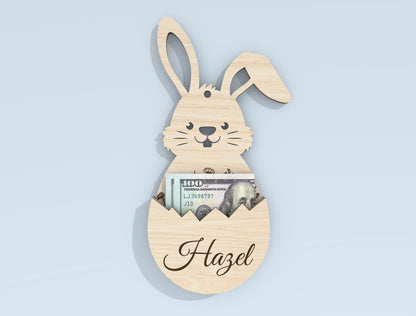 Personalized Easter Bunny Money Holder SVG Bundle for Glowforge