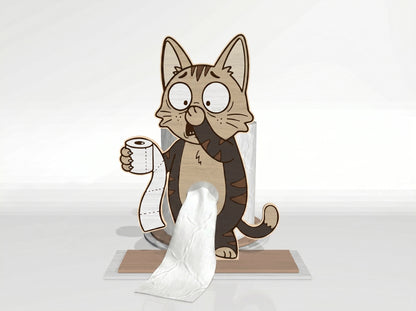 Animal Toilet Paper Holder SVG Bundle for Glowforge and xTool