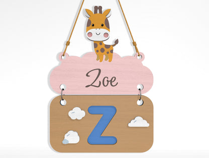 Alphabet Name Sign SVG Bundle File for Glowforge and xTool