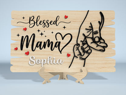Mother's Day Wooden Sign SVG Bundle Laser Cut File for Glowforge and xTool