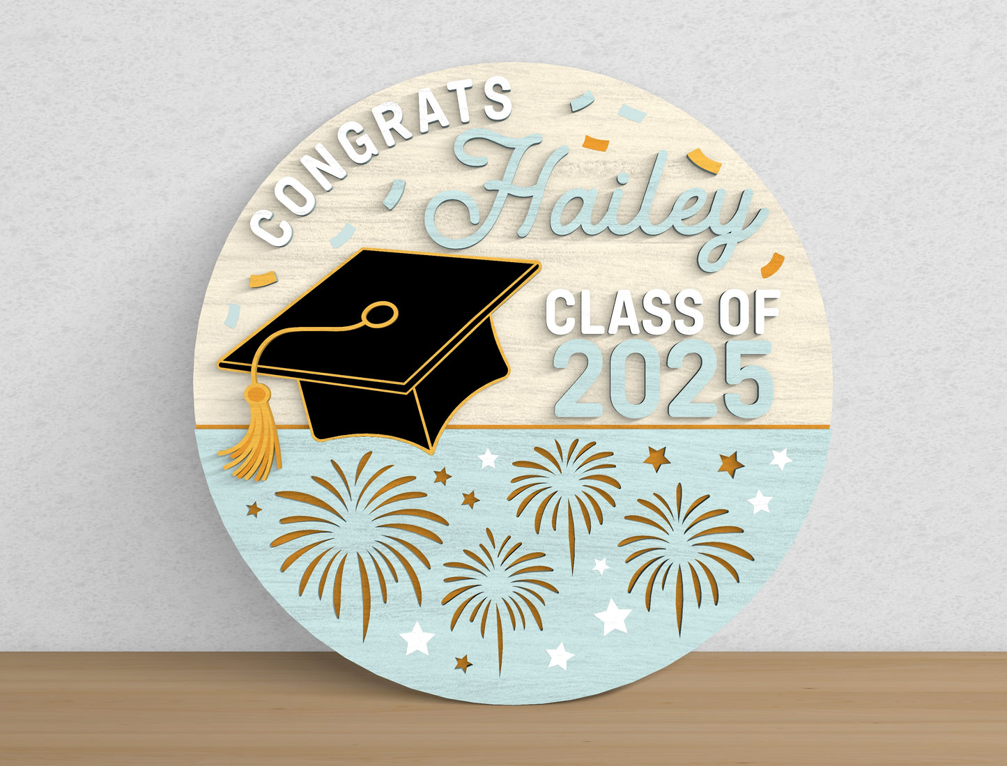 Personalized Graduation Door Decor SVG for Glowforge and LightBurn