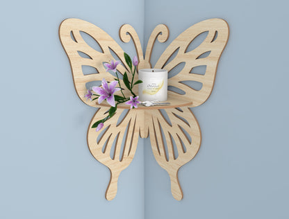 Butterfly Wall Shelf SVG Bundle for Glowforge and xTool