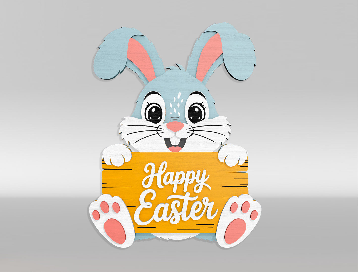 Happy Easter Bunny and Friends Bundle SVG 6 Designs for LightBurn and xTool