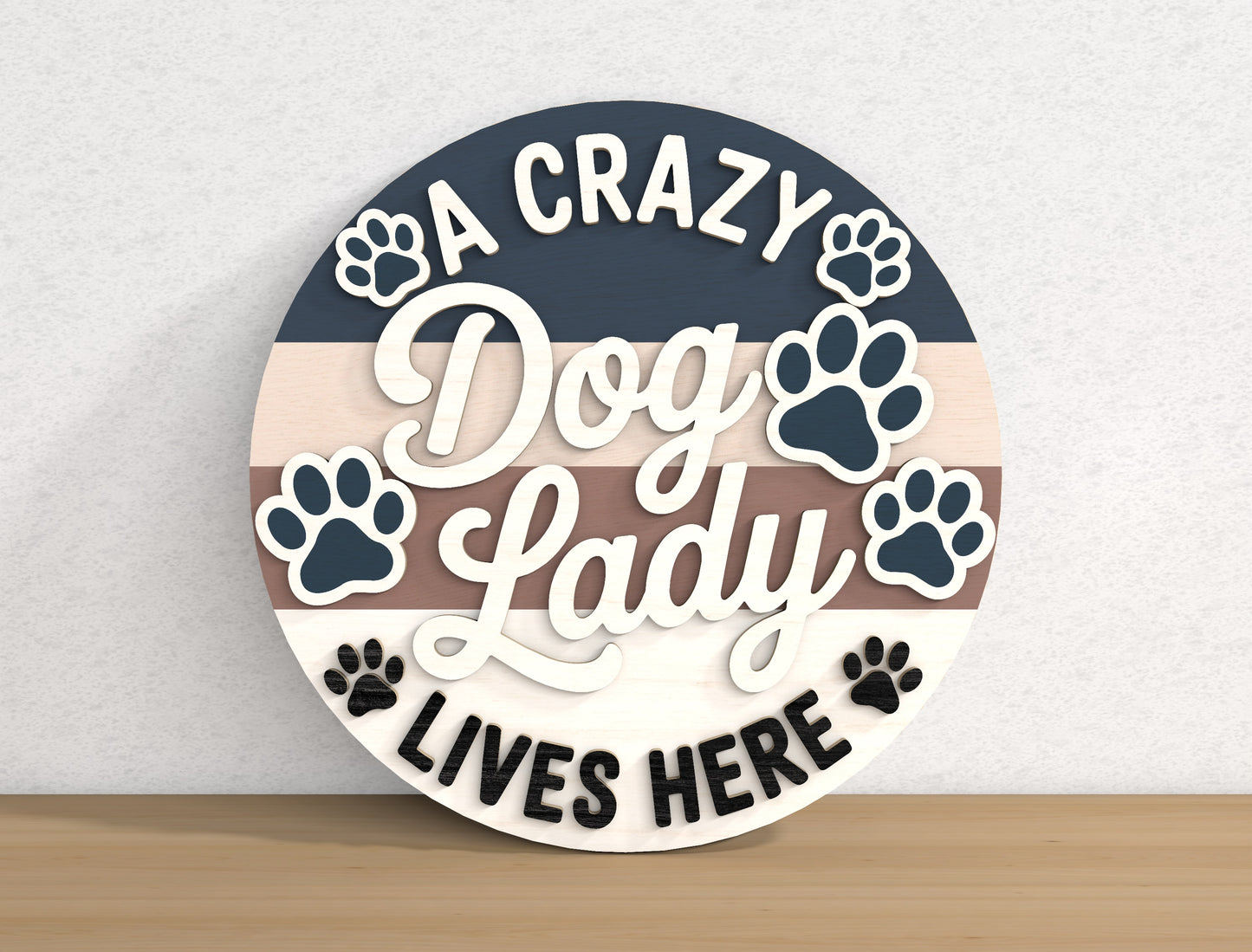 Dog Lover Welcome Door Sign SVG Bundle for xTool and Glowforge