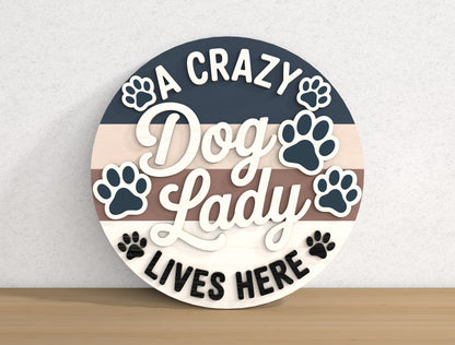 Dog Lover Welcome Door Sign SVG Bundle for xTool and Glowforge