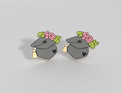 Graduation Stud Earrings SVG Bundle for xTool and LightBurn