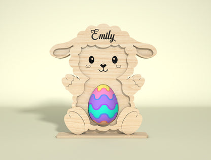 Bunny Egg Holder SVG Bundle Cute Rabbit Easter for LightBurn and xTool