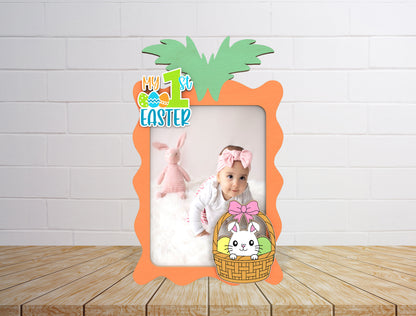 My First Easter Photo Frame SVG Bundle Baby Bunny for LightBurn and xTool