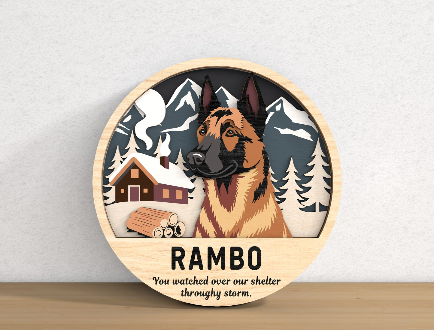 Dog Memorial Sign SVG Bundle for Glowforge, xTool, or LightBurn