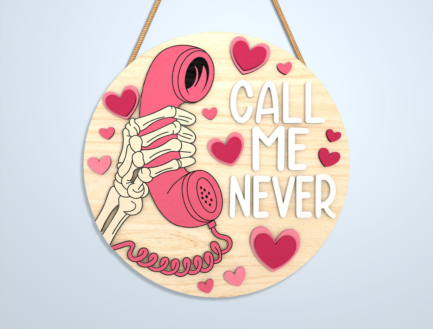 Valentine Round Sign Laser Cut File Bundle | Love & Christian Quotes SVG Set | Wooden Tiered Tray Decor Design | Glowforge, xTool, LightBurn, etc.