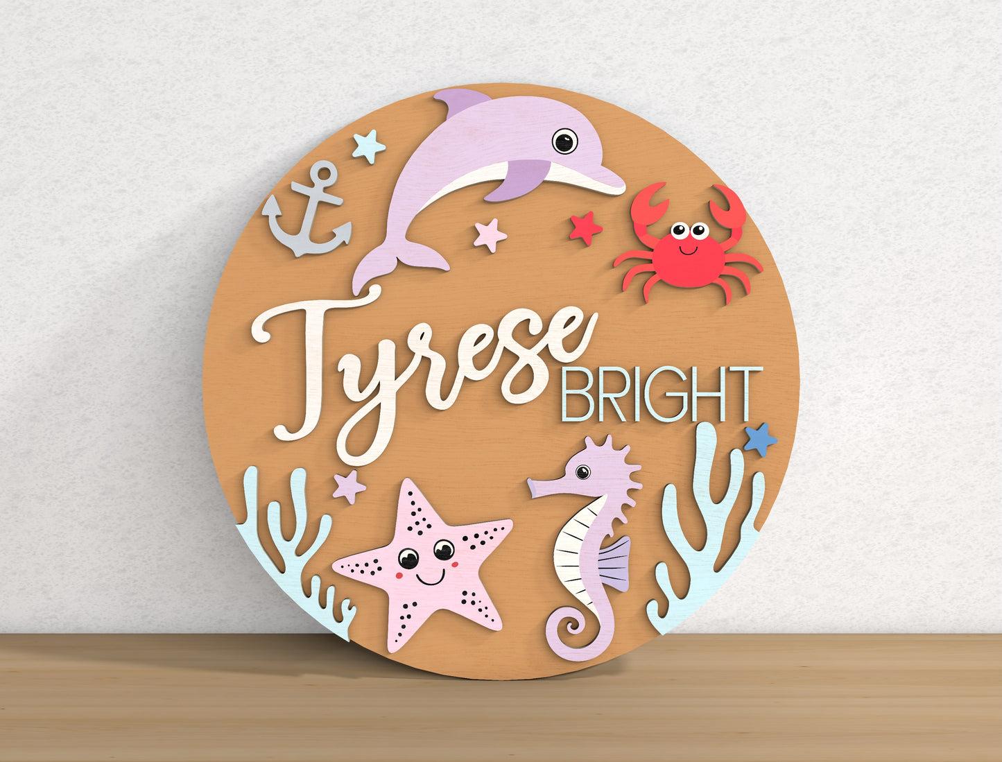 Personalized Baby Name SVG Bundle for Glowforge LightBurn
