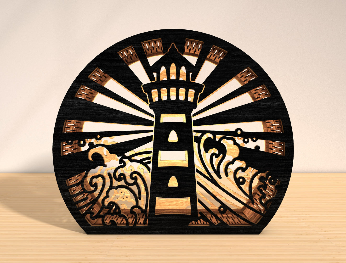 Lighthouse Lantern SVG Bundle Laser Cut File for Glowforge and LightBurn