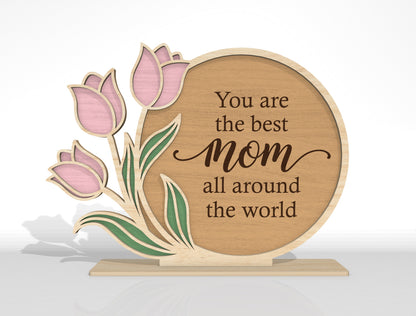 Mother's Day Wooden Sign SVG Bundle Mixed Designs for xTool