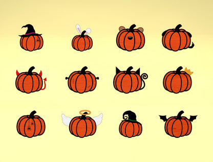 Personalized Pumpkin Patch Family Name Sign SVG for Glowforge xTool LightBurn