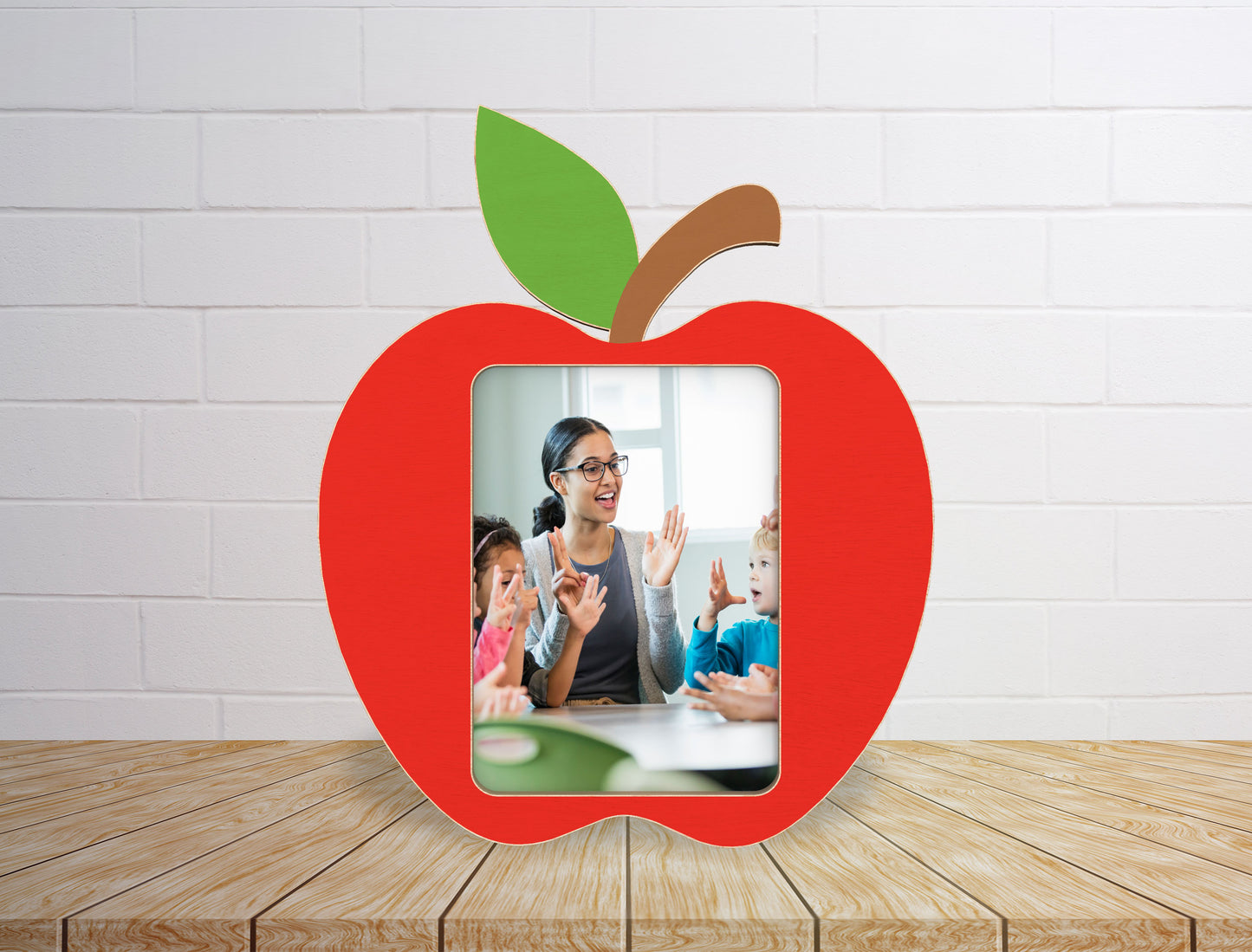Teacher Photo Frame SVG Bundle School Theme Laser Cut File for xTool and Glowforge