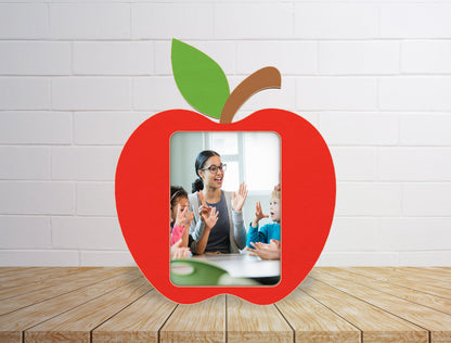Teacher Photo Frame SVG Bundle School Theme Laser Cut File for xTool and Glowforge