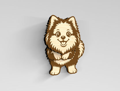 Wobbly Dog Magnet SVG Bundle for Glowforge and LightBurn
