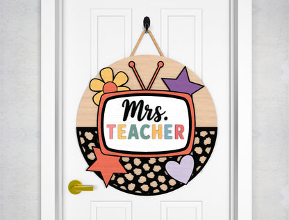 Personalized Classroom Door Hanger SVG Bundle for Glowforge and xTool