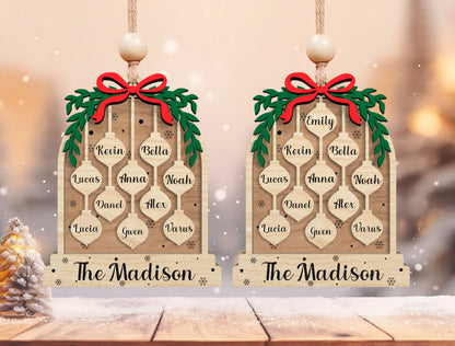 Personalized Family Name Ornament Charms SVG 6