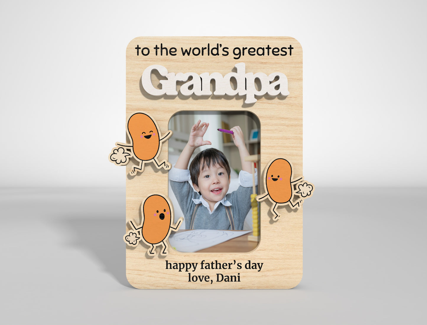 Dad Fridge Photo Magnet SVG Bundle Laser Cut File for xTool and LightBurn