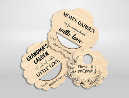 Jar Topper Flower Holder SVG Bundle Engraved Mom for Glowforge and xTool