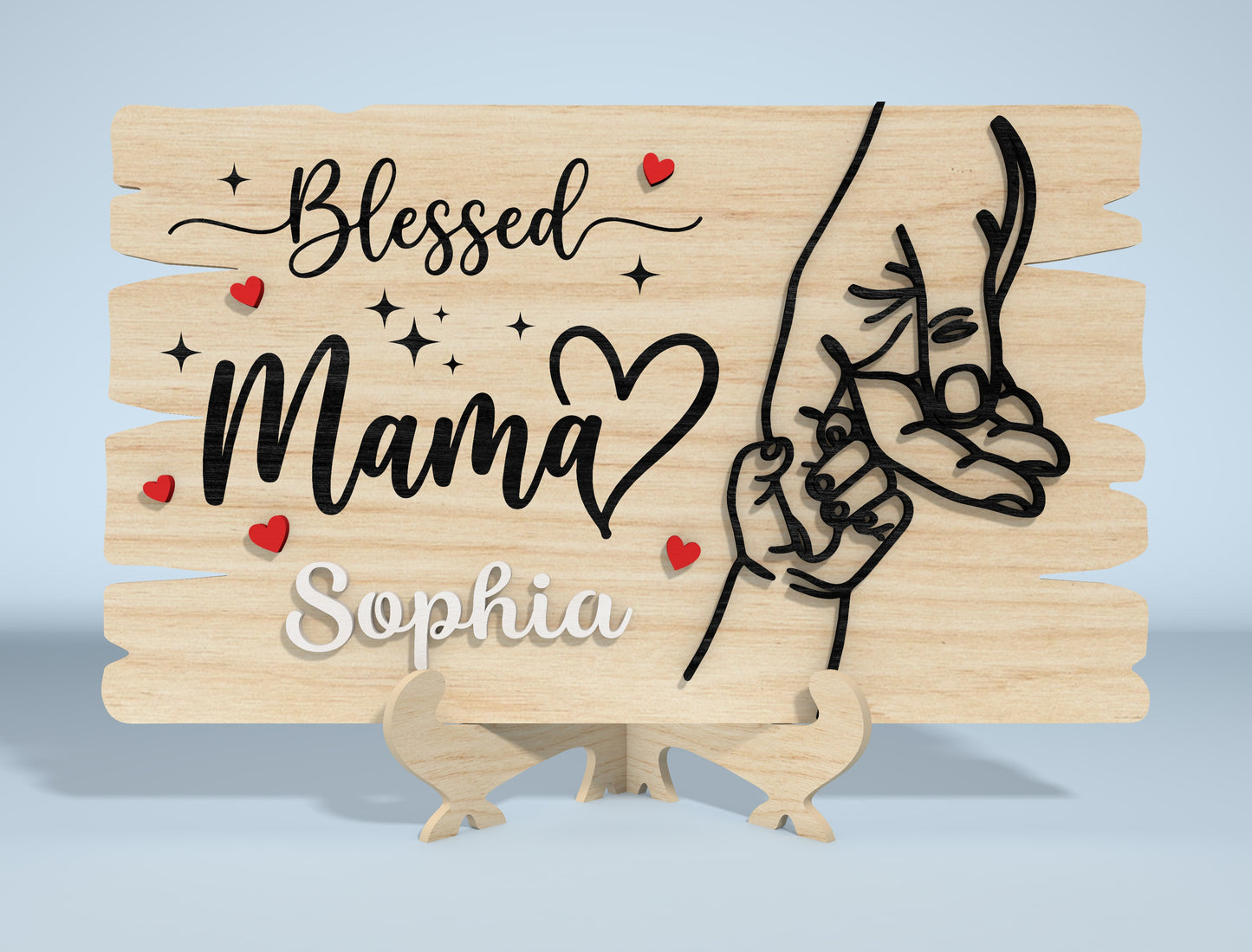 Mother's Day Quote Sign SVG Bundle Laser Cut File for Glowforge and xTool